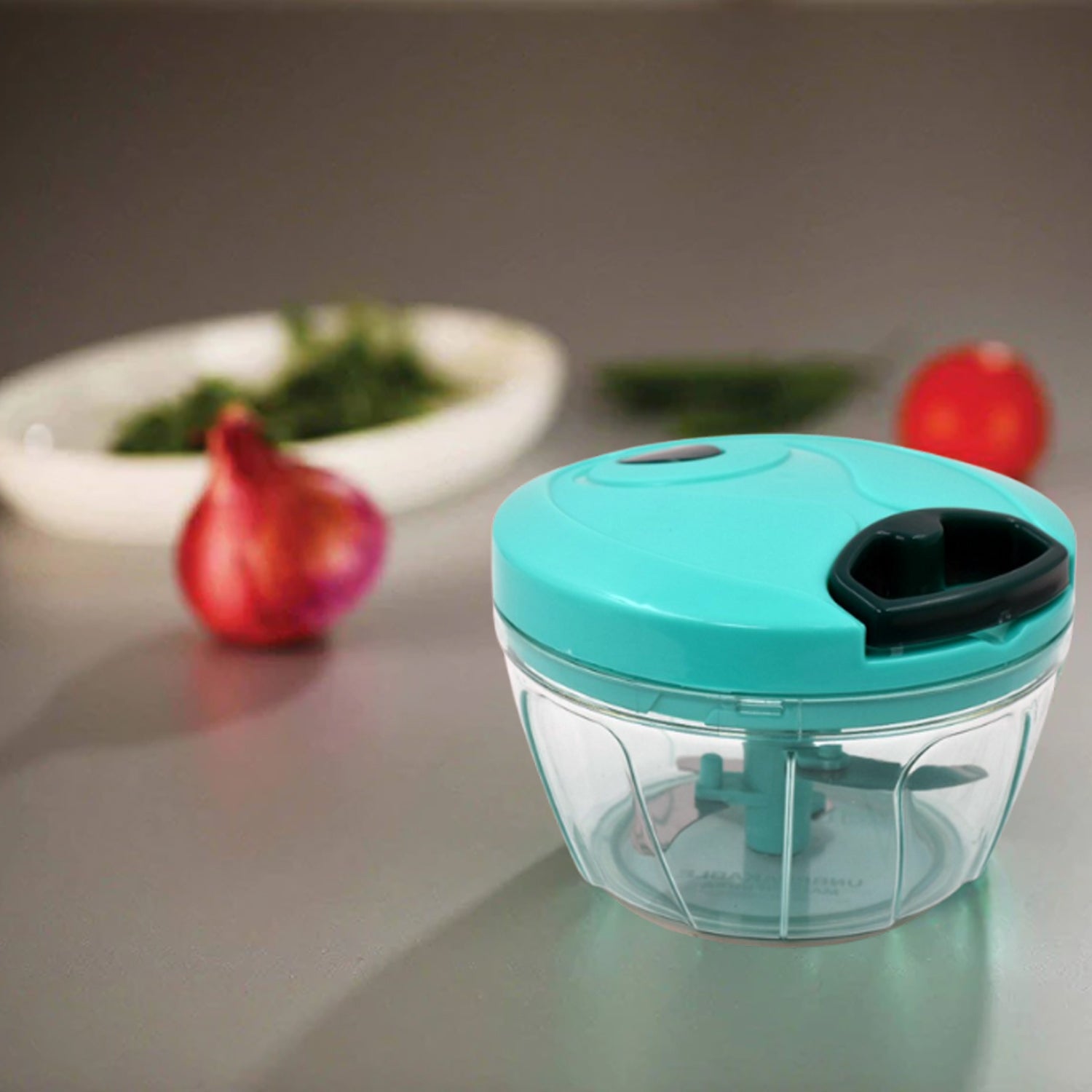 0080 V Atm Green 450 ML Chopper widely used in all types of household kitchen purposes for chopping and cutting of various kinds of fruits and vegetables etc. 0080 V Atm Green 450 ML Chopper widely used in all types of household kitchen purposes for chopping and cutting of various kinds of fruits and vegetables etc.
